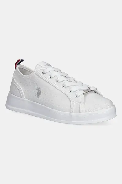 Tenisky U.S. Polo Assn. CAMPY dámské, bílá barva, CAMPYW003W/5T1