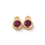 Brass Micro Pave Cubic Zirconia Pendants