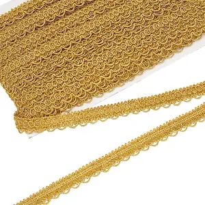 Polyester Braided Metallic Lace Trim