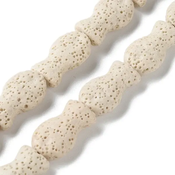 Fish Dyed Natural Lava Rock Beads Strands