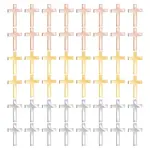 48Pcs 3 Colors Mirror Acrylic Home Decorations