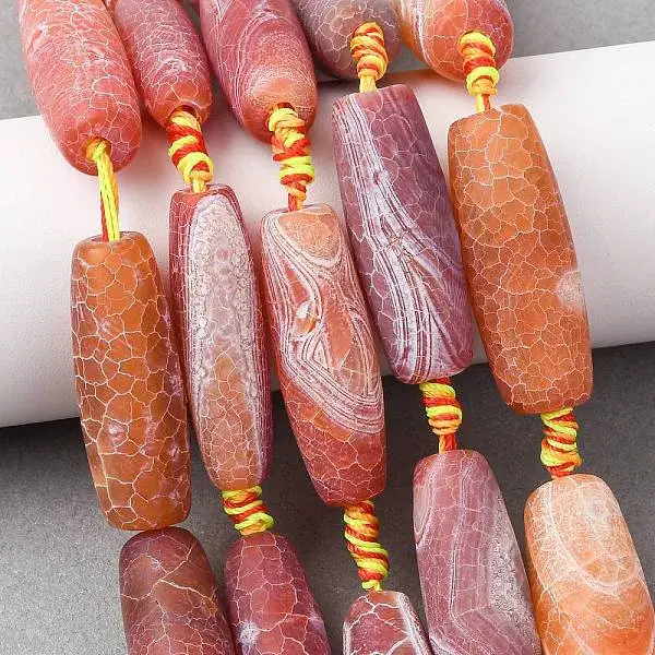 Natural Weathered Agate Beads Strands