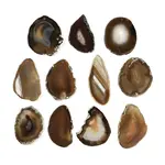 Natural Agate Nuggets Slice Links Connector Charms