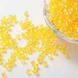 Bicone AB Color Plated Eco-Friendly Transparent Acrylic Beads