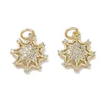 Brass Micro Pave Cubic Zirconia Pendants