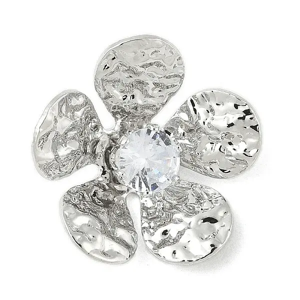 Brass Micro Pave Cubic Zirconia Pendants