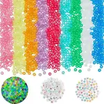 DIY Luminous Flat Round Plastic & Acrylic Beads Bracelet Kits