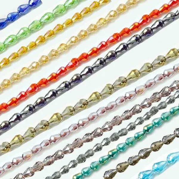 Electroplate Glass Beads Strands