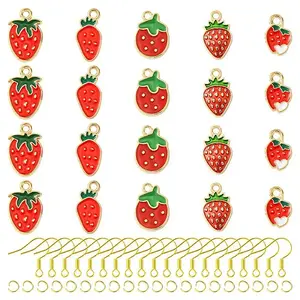 DIY Strawberry Dangle Earrings