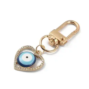 Heart with Evil Eye Alloy Resin Pendant Decorations