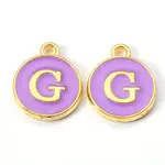 Golden Plated Alloy Enamel Charms