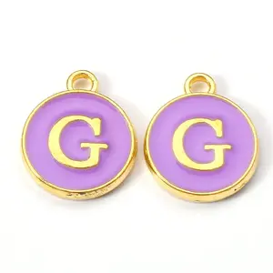 Golden Plated Alloy Enamel Charms