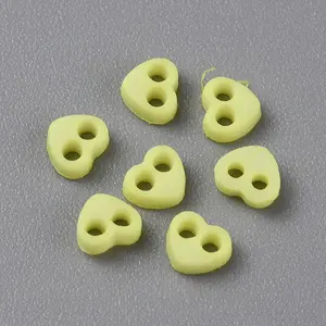 2-Hole Frosted Mini Resin Buttons