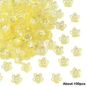 15g Transparent Acrylic Bead Caps