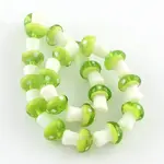 Mushroom Handmade Lampwork Beads Strands