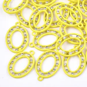 Spray Painted Alloy Pendants