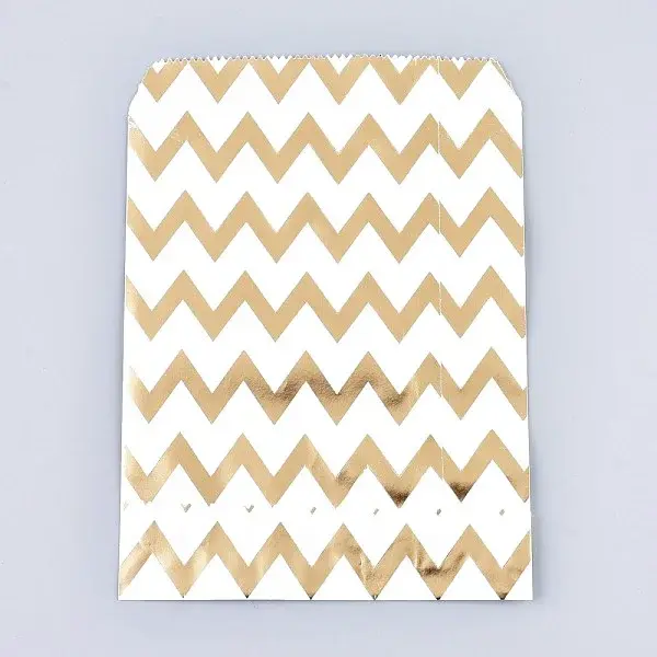 Wave Pattern Eco-Friendly Paper Bags