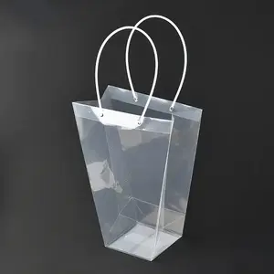Valentine's Day Trapezoid PP Plastic Gift Bags