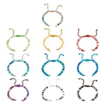 10Pcs 10 Colors Handmade Polymer Clay Adjustable Heishi Bracelet Making