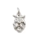 Brass Micro Pave Cubic Zirconia Charms