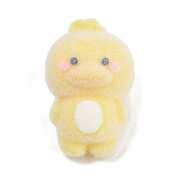 Flocky Resin Pendants