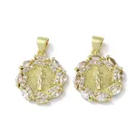 Rack Plating Brass Cubic Zirconia Pendants