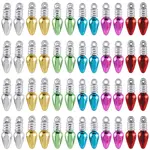 120Pcs 6 Colors Plastic Pendants
