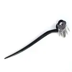 Crescent Tassel Wood Hair Sticks