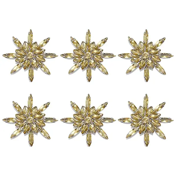 6Pcs Glass Cabochons