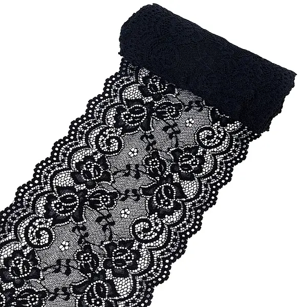 Polyester Elastic Flower Lace Ribbons
