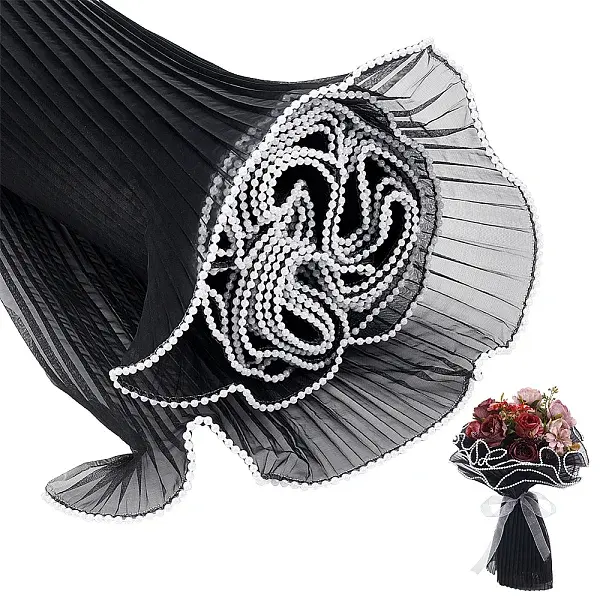 9.5-10M Polyester Pleated Lace Trim