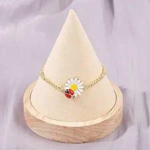 Brass Box Chain Slider Bracelets