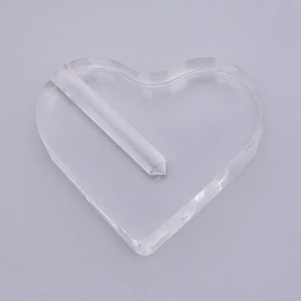 Acrylic Heart Shaped Clear Bud Vase