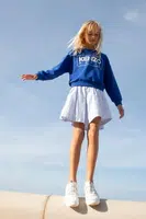 Dětská bavlněná mikina Kenzo Kids modrá barva, s potiskem, K61133