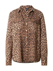 VERO MODA Blúzka 'VMBUMPY'  hnedá / svetlohnedá / tmavohnedá
