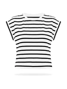 Imily Bela Tričko  čierna / biela