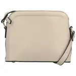 Trendy dámská koženková crossbody kabelka Dagoma, krémová