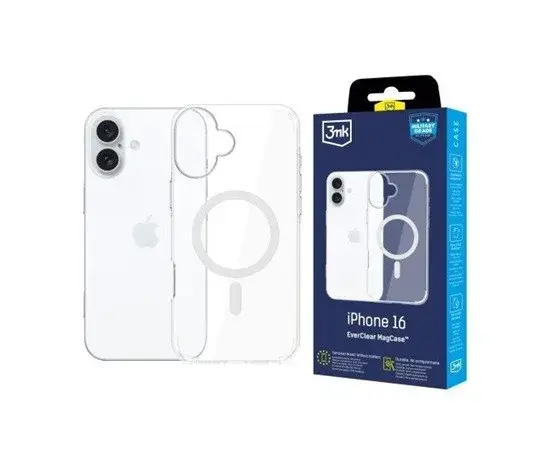 3mk ochranný kryt EverClear Magcase pro Apple iPhone 16