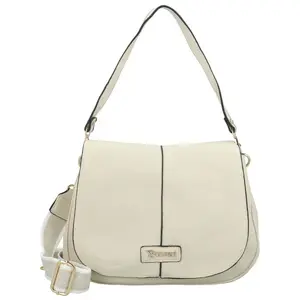 Trendy dámská koženková kabelka na rameno Coveri Grayson new, krémová
