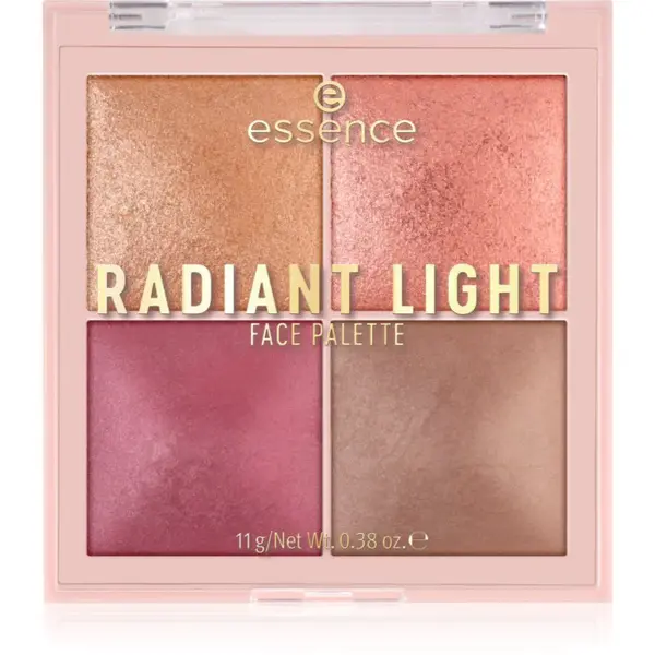 essence Radiant Light paletka rozjasňovačů a tvářenek odstín Signature Light 11 g
