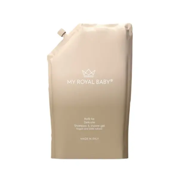 MyRoyalBaby jemný šampon a sprchový gel 2v1 náhradní náplň 380ml