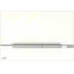 Ovládacie tlačidlo Alca sklo biela lesk STRIPE-GL1200