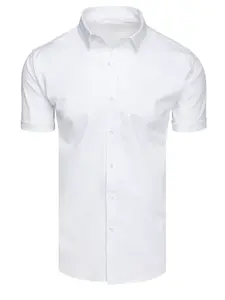 Pánska biela košeľa s krátkym rukávom