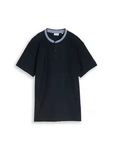 TOM TAILOR Tričko  tmavomodrá / modrosivá