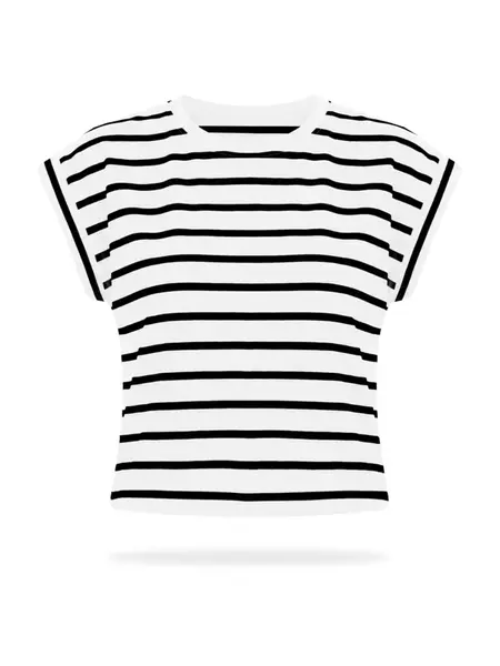 Imily Bela Tričko  čierna / biela