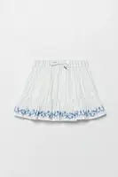 Dětská bavlněná sukně United Colors of Benetton bílá barva, mini, áčková, 44HZG0016