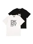 DKNY Tričko  čierna / biela