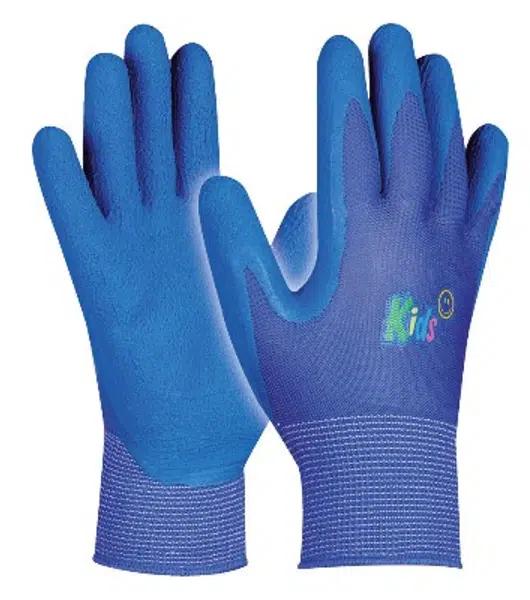 GEBOL Dětské pracovní rukavice KIDS BLUE, modré, velikost 5