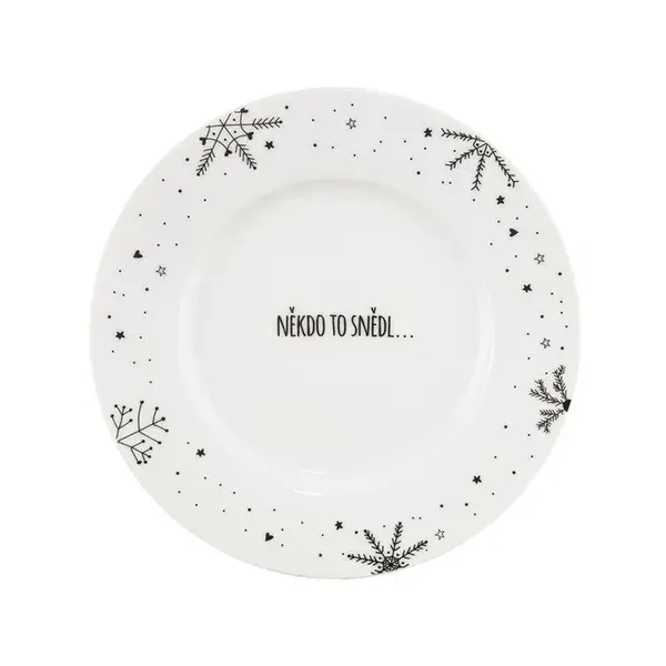 Porcelánový dezertní talíř VLOČKA 20 cm
