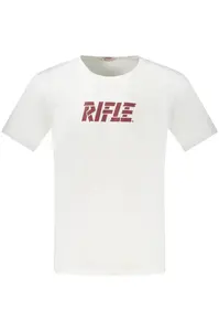 Bílé pánské triko RIFLE s krátkým rukávem